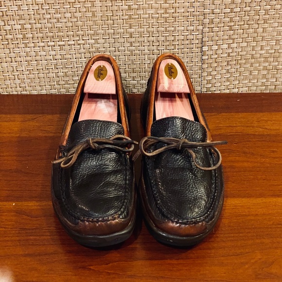 Johnston & Murphy Other - 🌟HP🌟Johnston & Murphy Black Brown Leather Moccasin 11W